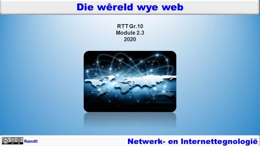 Gr.10 RTT Mod 2.3 - Die Wêreld Wye Web