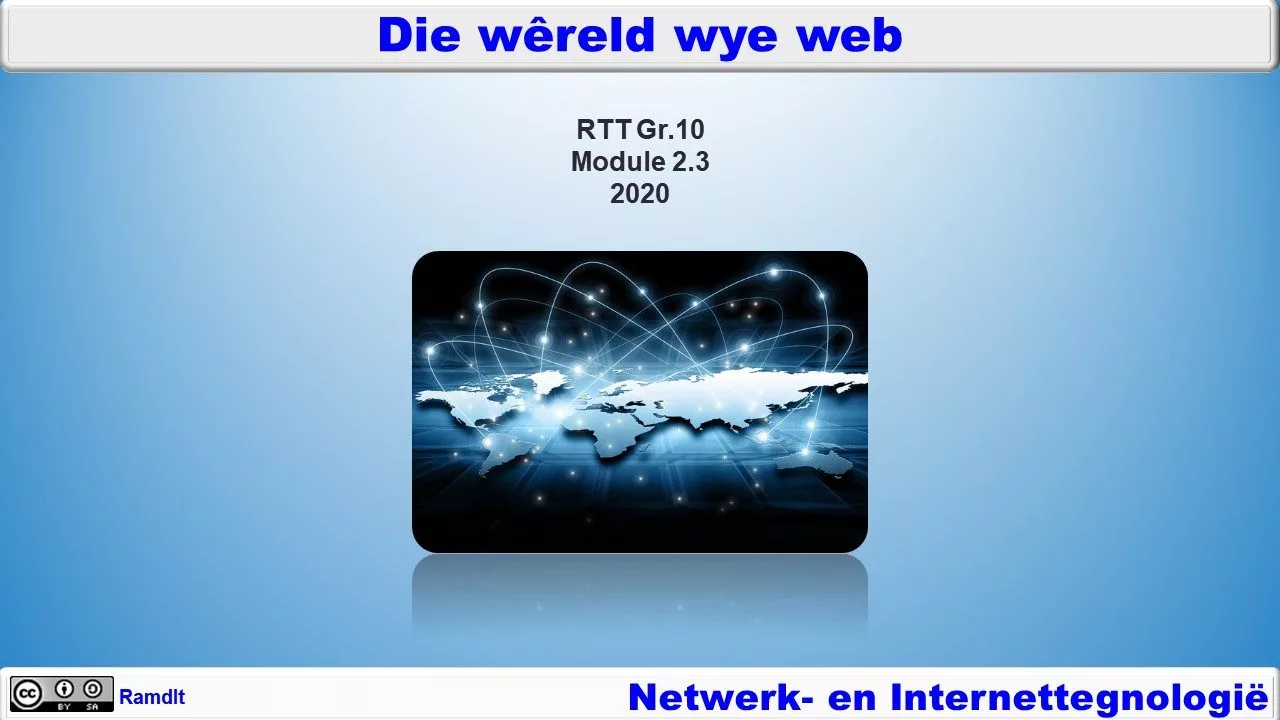 Gr.10 RTT Mod 2.3 - Die Wêreld Wye Web
